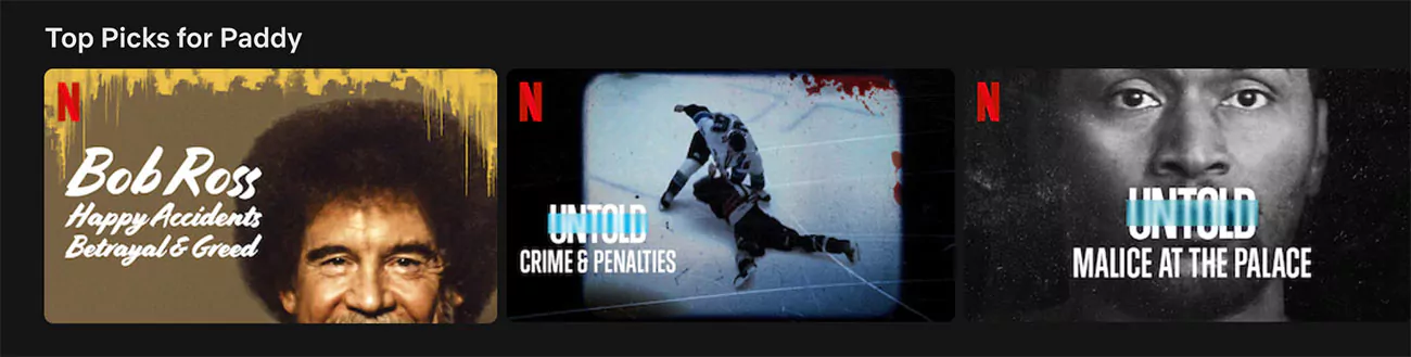 Netflix suggestions